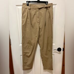 Mango Balloon Pleated Khaki Chinos Size 10